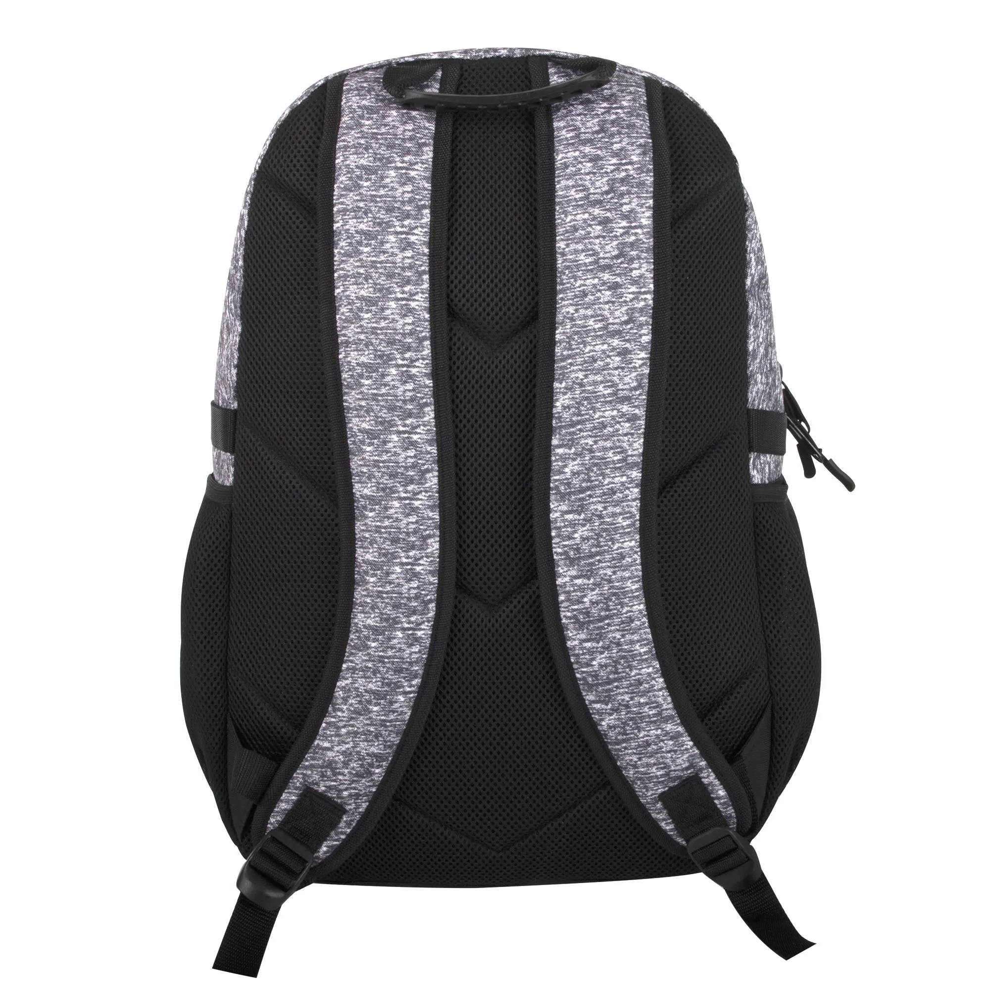 19-inch Mountain Edge Heather Bungee Cord Backpack w Padded Laptop Section