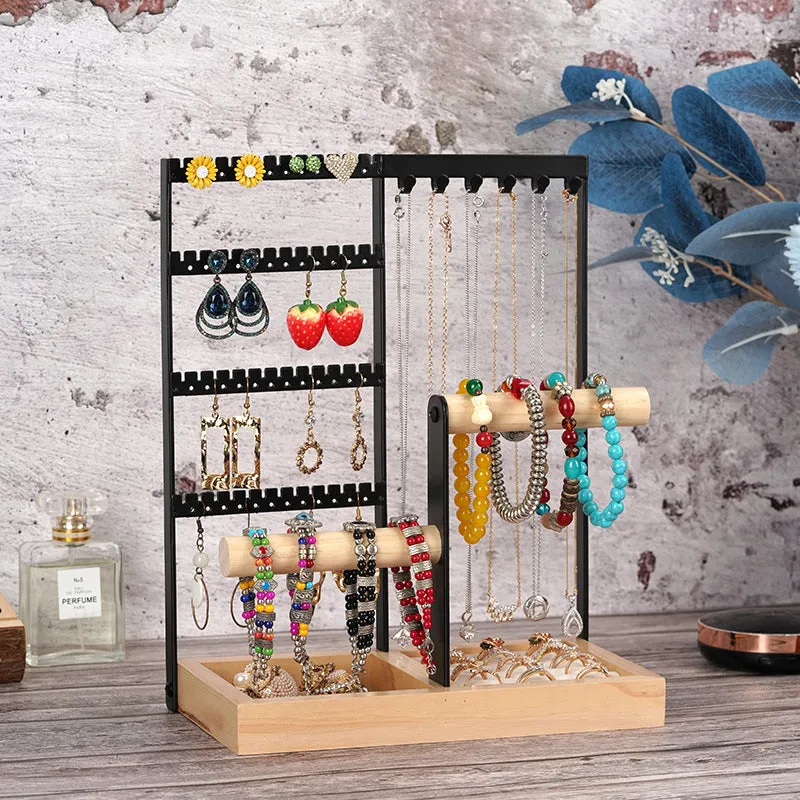 4-Tier Hanging Jewelry Organizer Necklace Stand Holder