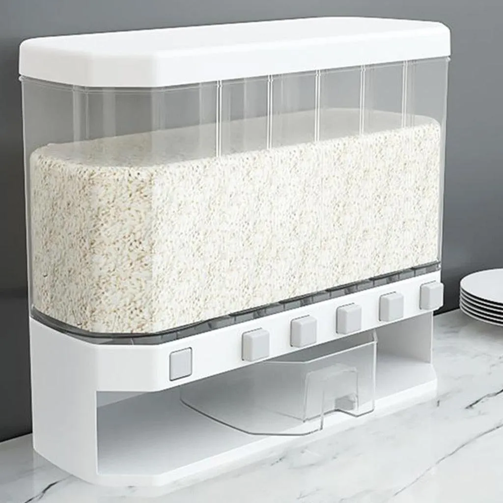 6-Compartment Wall-Mounted Food Storage Solution