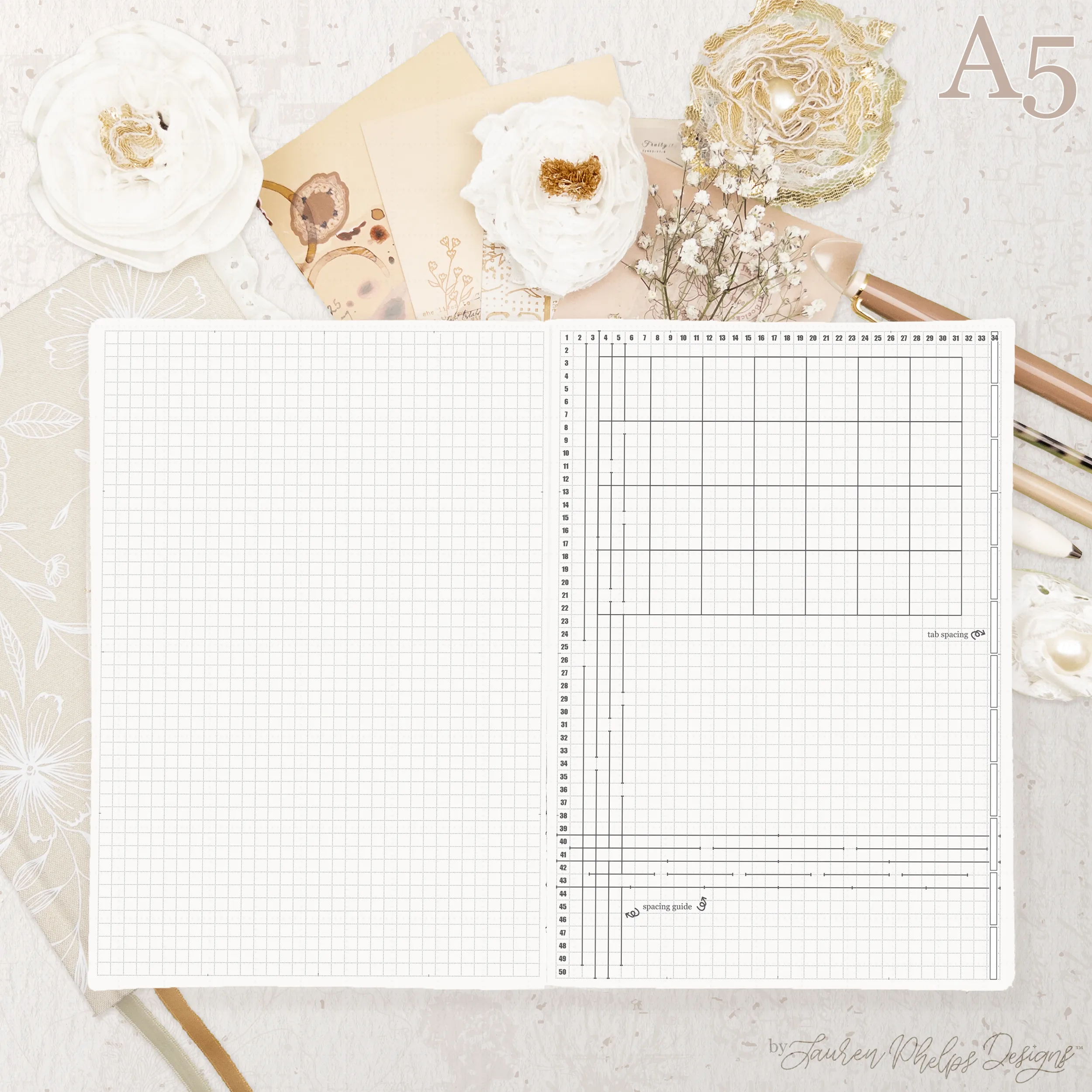 A5 Live | Plan | Dream® Notebook by Lauren Phelps Designs