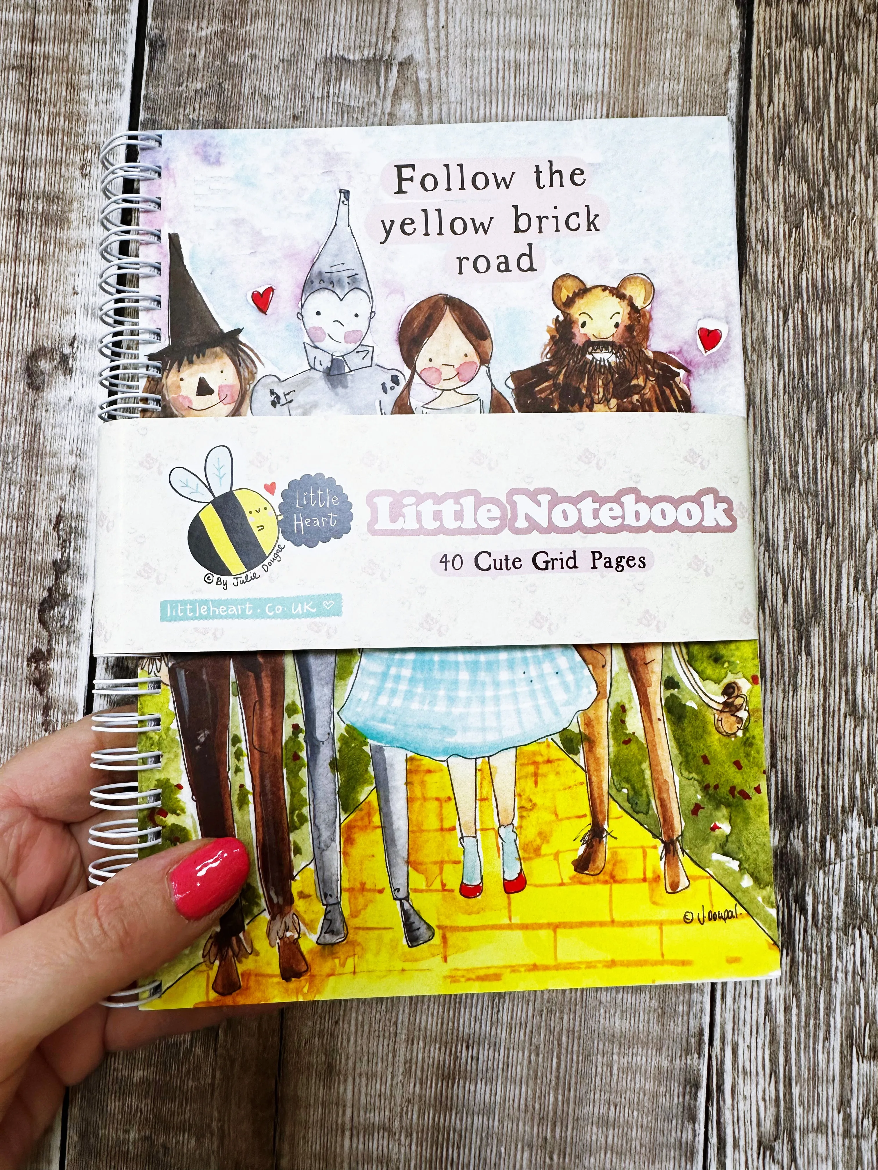 A5 Ring bound Wizard of Oz Notebook or Planner