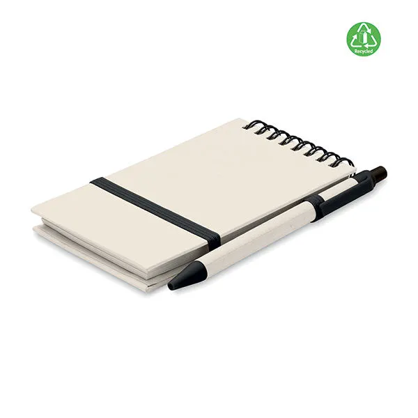 A6 Recycled Milk Carton Notebook and Ballpen Set