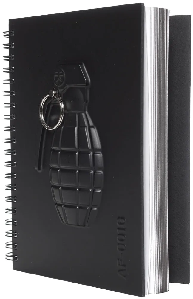 ARMED WITH A GRENADE NOTEBOOK