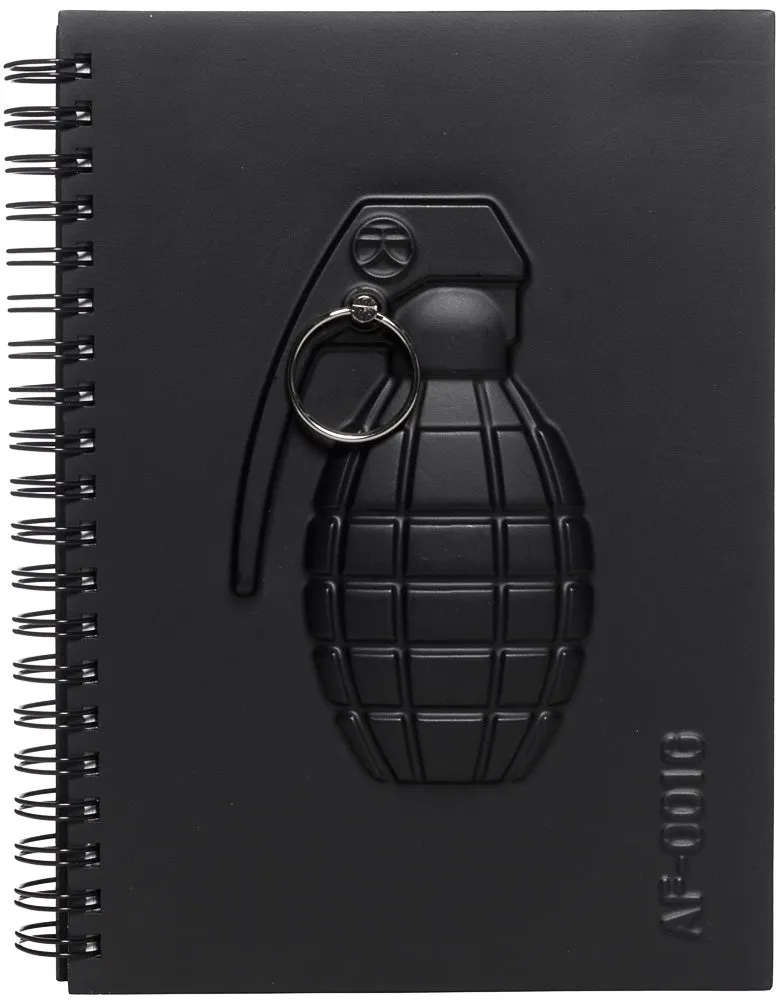 ARMED WITH A GRENADE NOTEBOOK