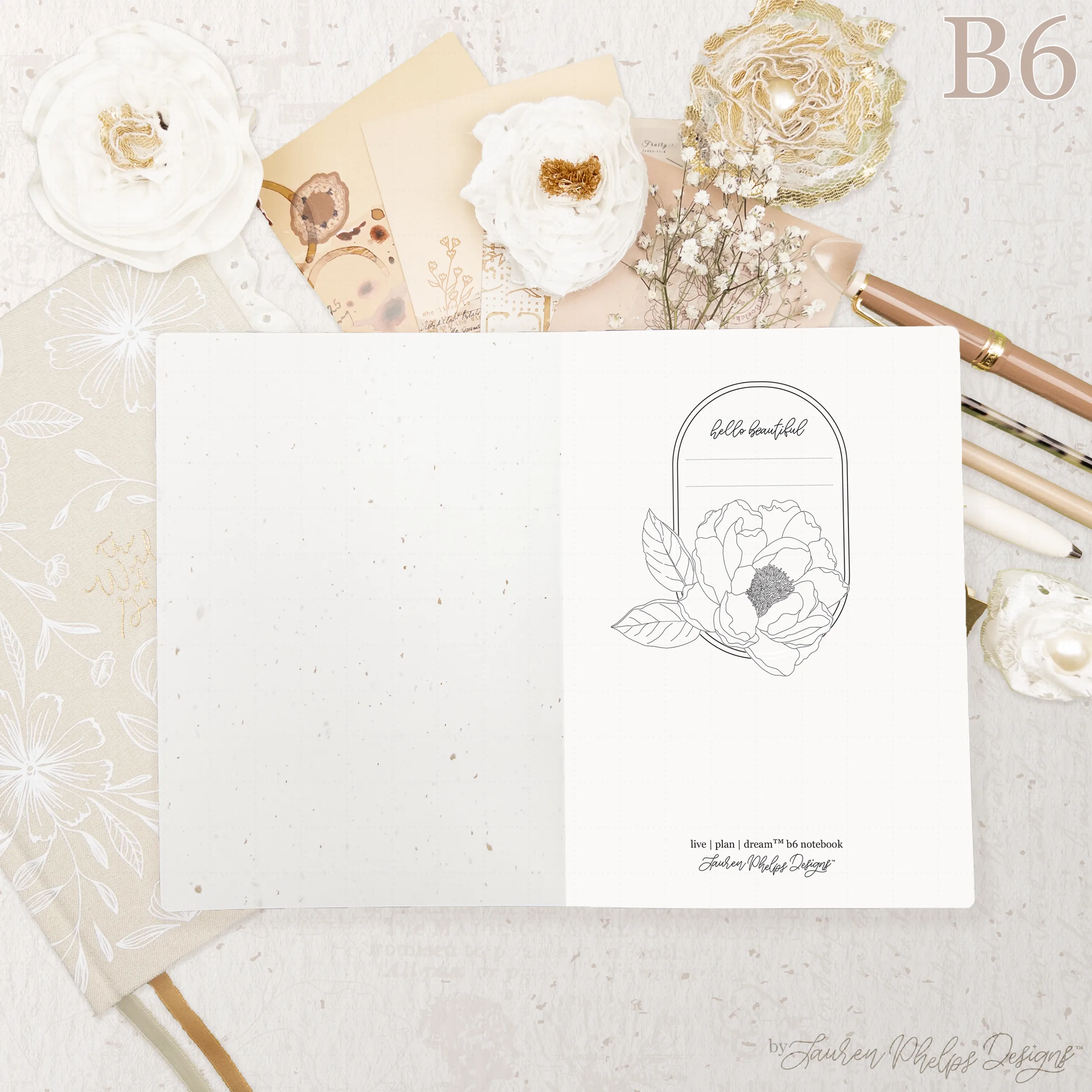 B6 Live | Plan | Dream® Notebook by Lauren Phelps Designs