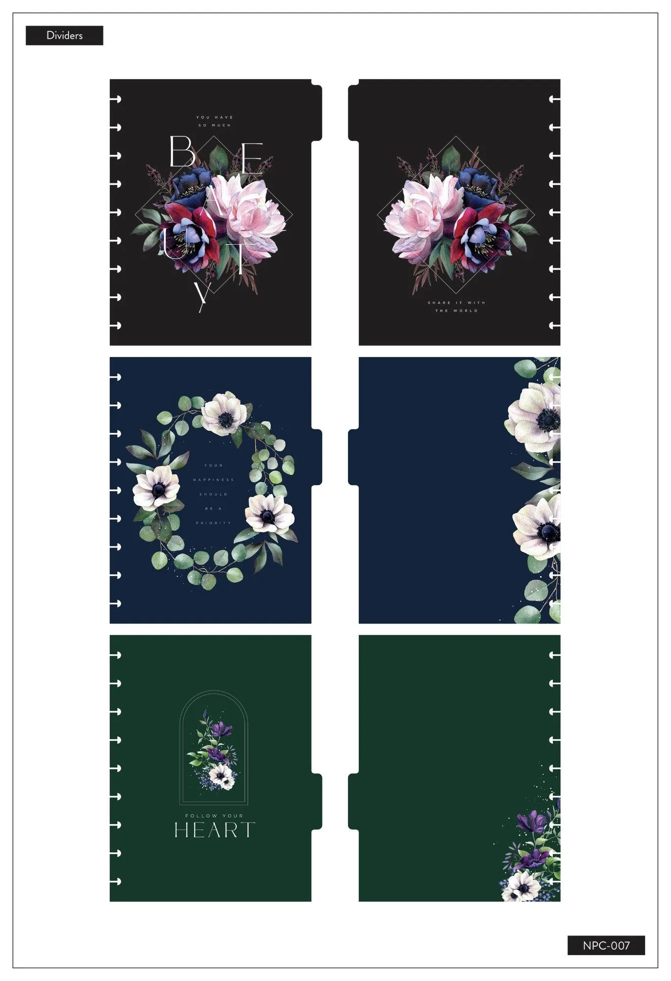 Beauty In Florals Classic Happy Notes Notebook