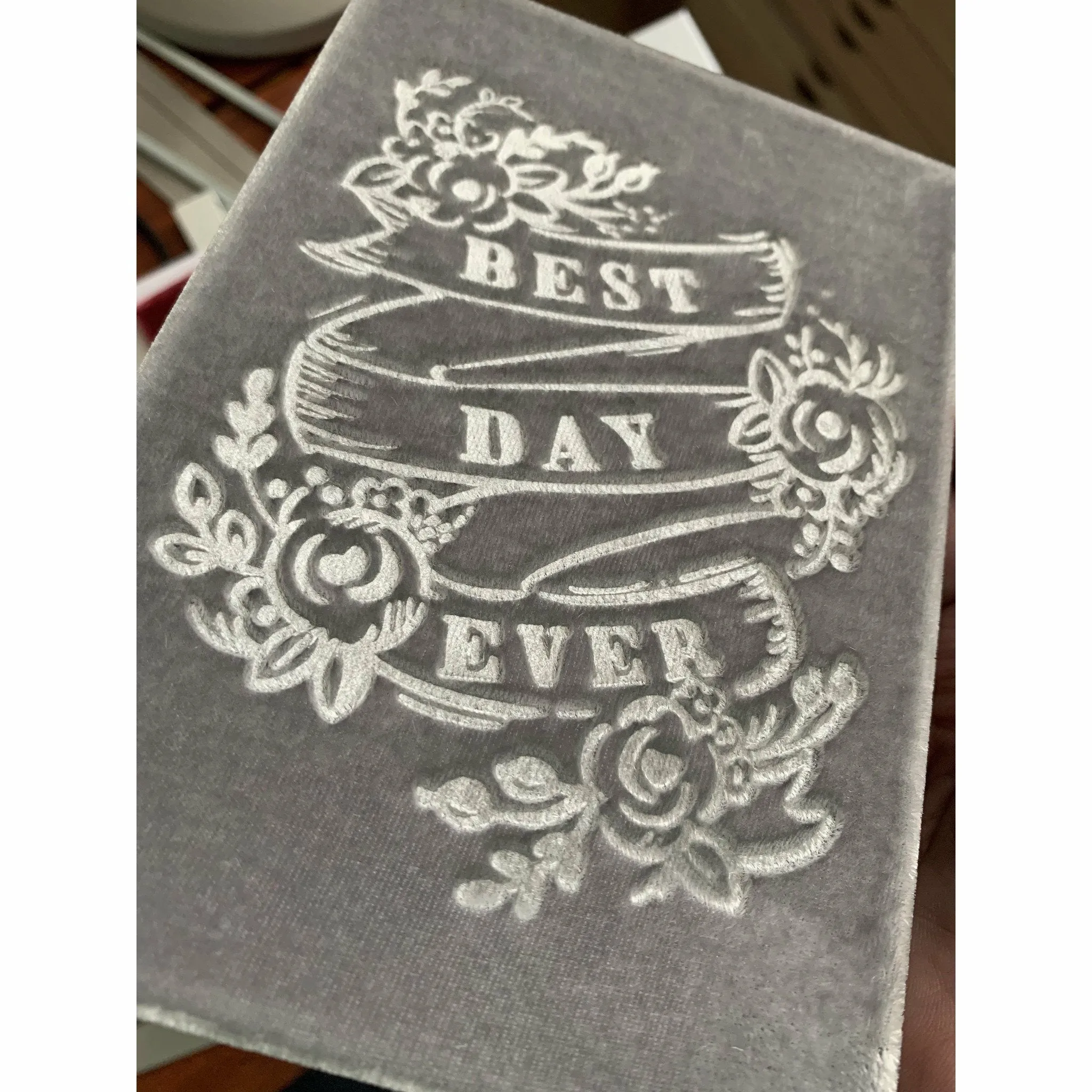 Best Day Ever Soft Velvet-Covered Notebook with Lined Pages