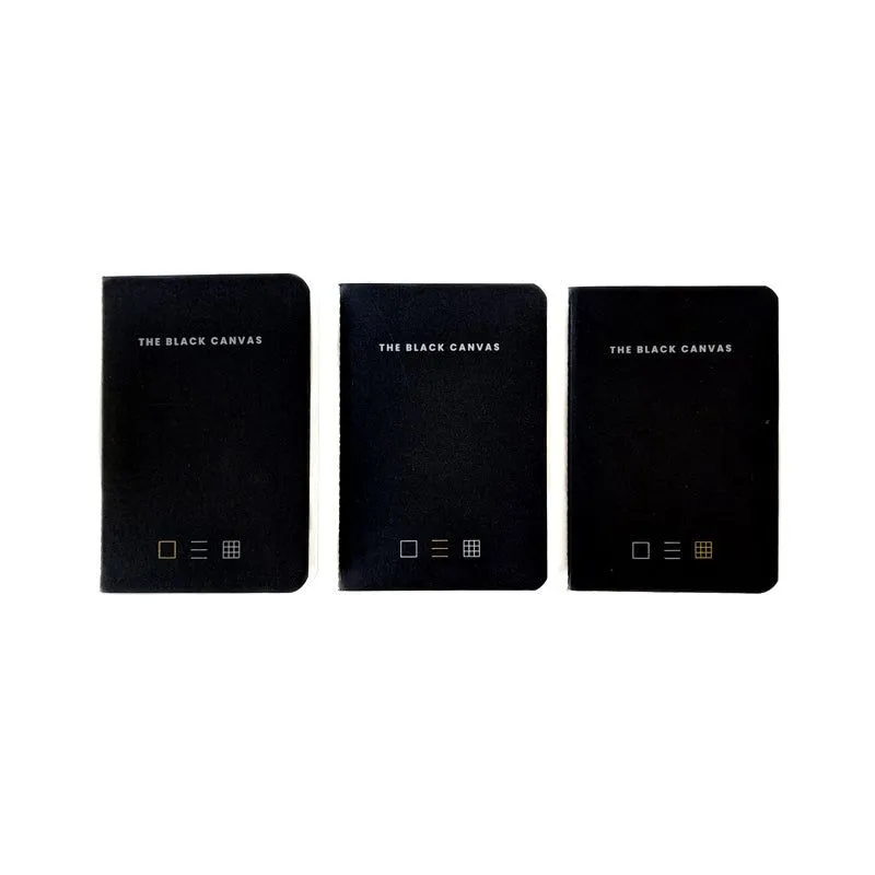 Black TBC Notebooks - A6 / Pack of 3 Bundle