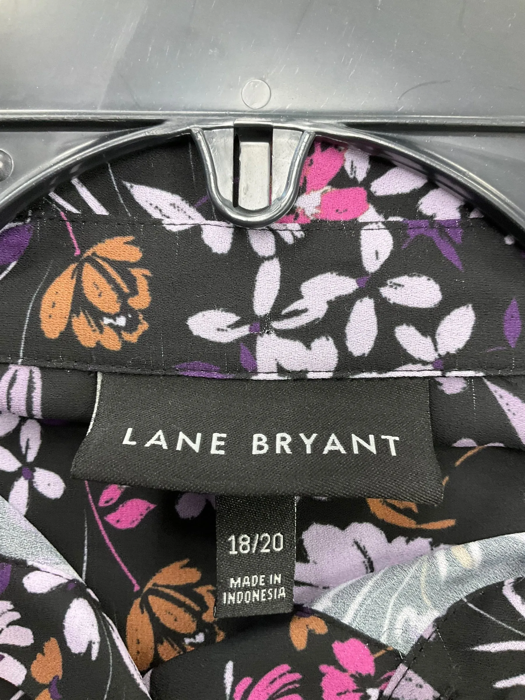 Blouse Long Sleeve By Lane Bryant In Multi-colored, Size: 1x