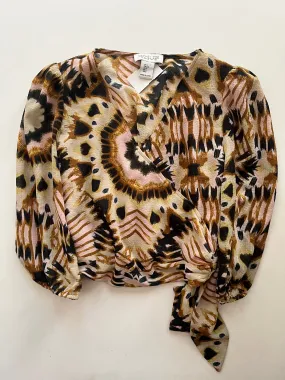 Blouse Long Sleeve By Rachel Zoe In Multi-colored, Size: S