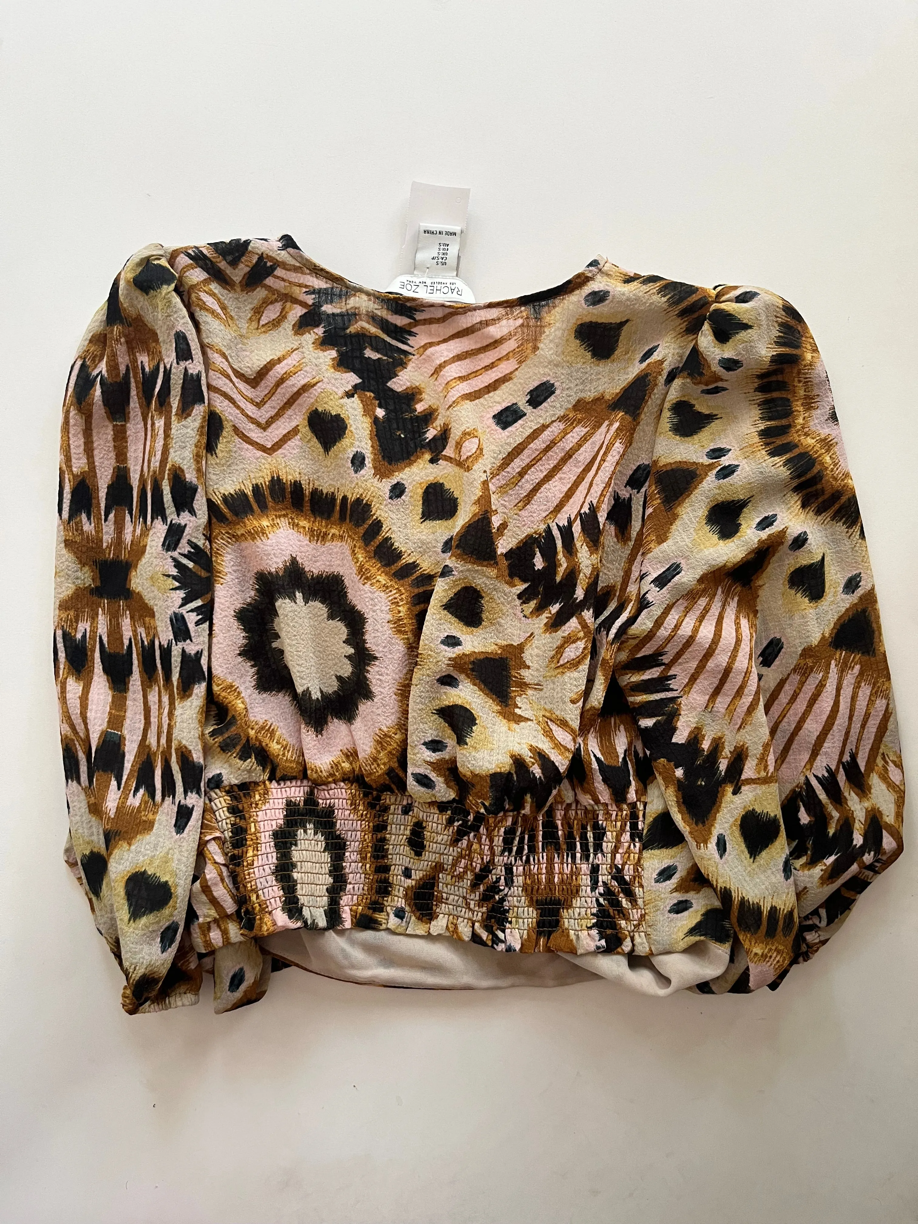 Blouse Long Sleeve By Rachel Zoe In Multi-colored, Size: S