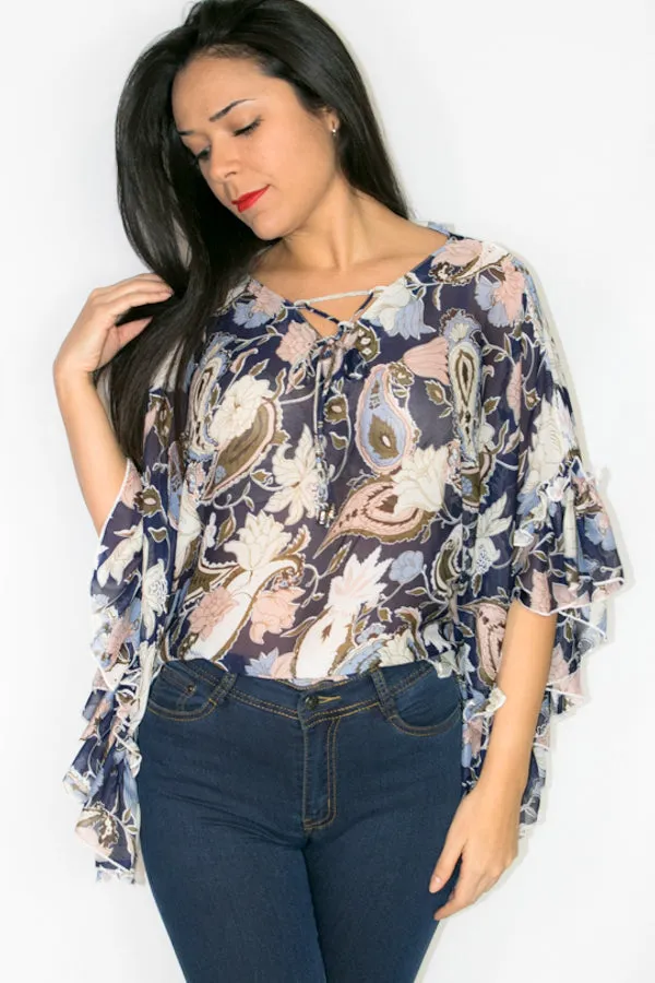 C998 TOP (BLUE, PINK) (S, M, L)