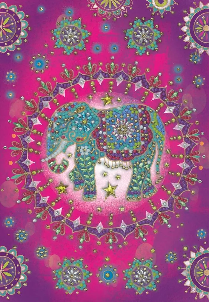 CANJ-15: "Elephant Fantasy" Crystal Art Notebook