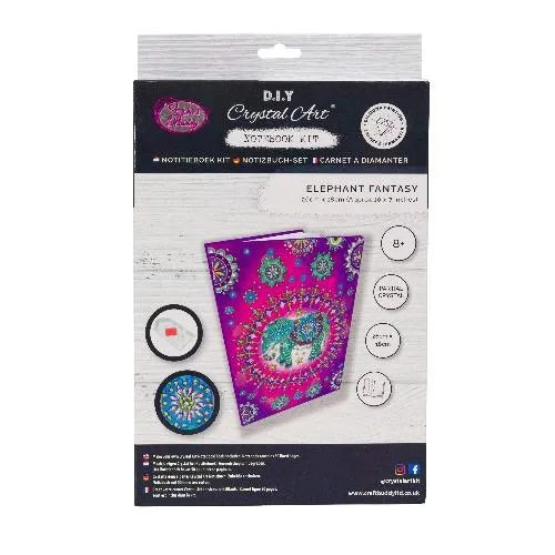 CANJ-15: "Elephant Fantasy" Crystal Art Notebook