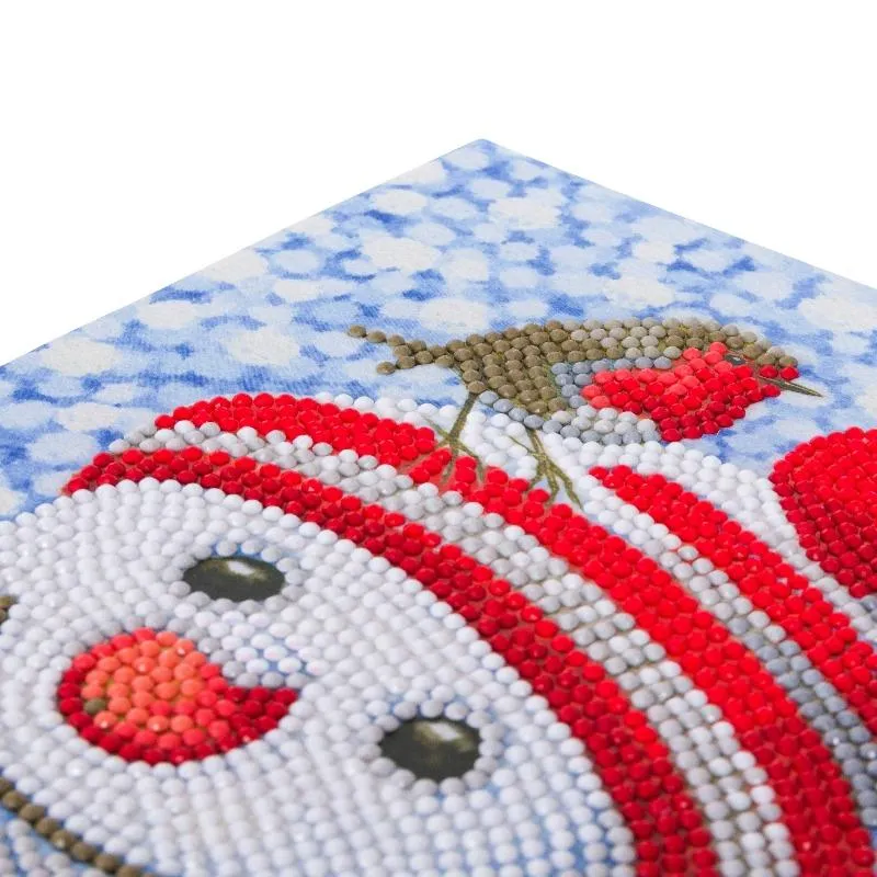 CANJ-6 "Friendly Snowman", Crystal Art Notebook