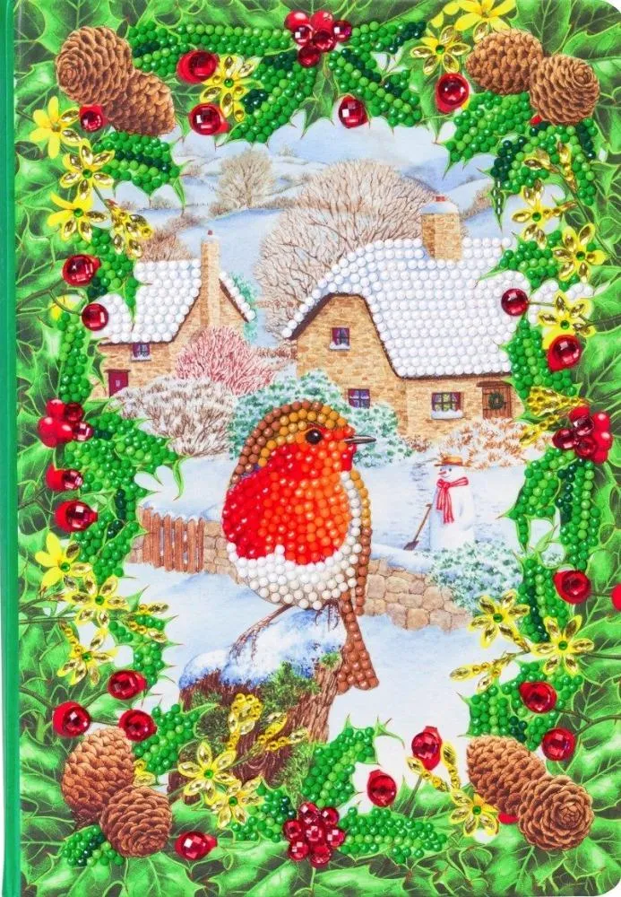 CANJ-7 "Robin Foliage", Crystal Art Notebook