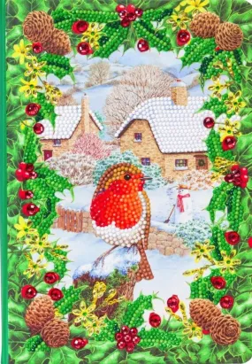 CANJ-7 "Robin Foliage", Crystal Art Notebook