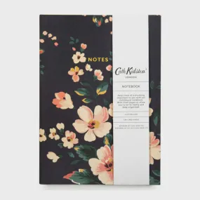 Cath Kidston Cloth Notebook/Journal Navy Floral