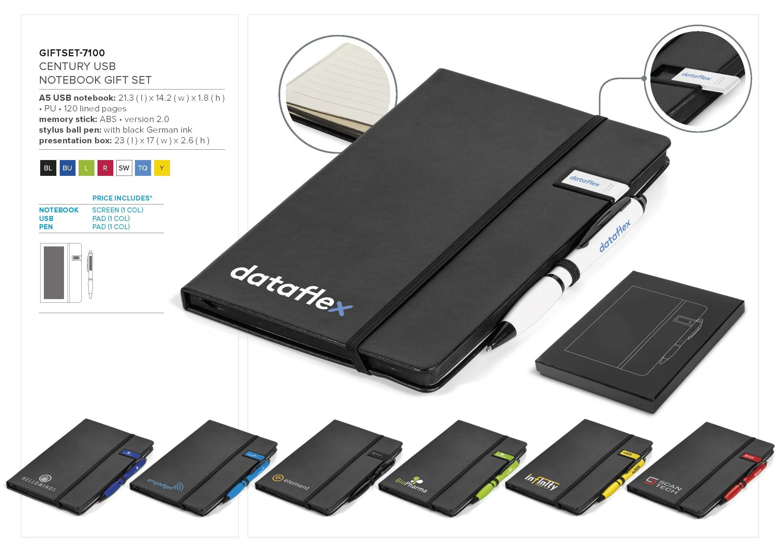Century Usb Notebook Set