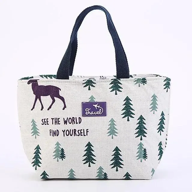 Charming Flamingo Insulated Lunch Tote - Stylish Mealtime Companion
