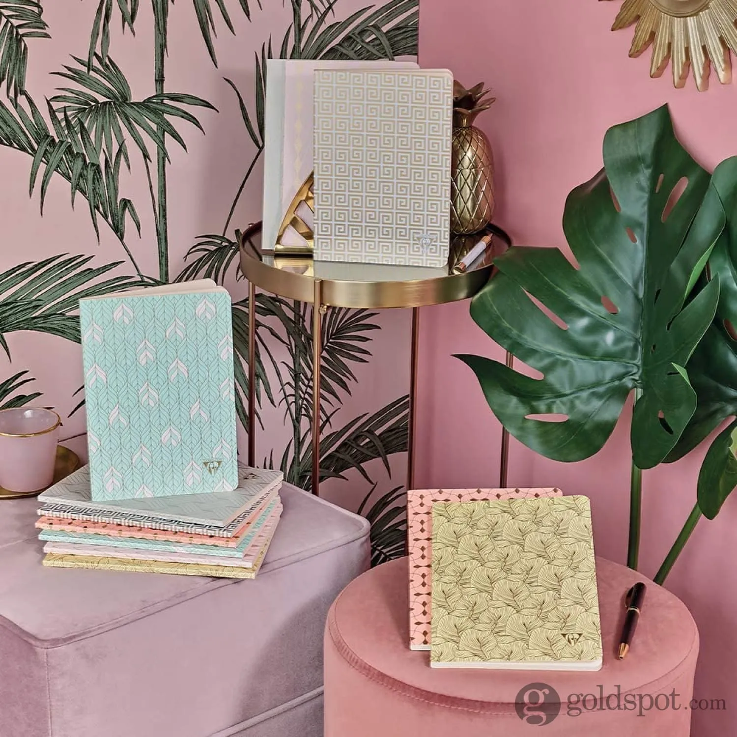 Clairefontaine Neo Deco Notebook in Powder Pink, Lined - 6 x 8.25 (A5)