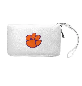 Clemson University Zip Organizer Wallet Pebble