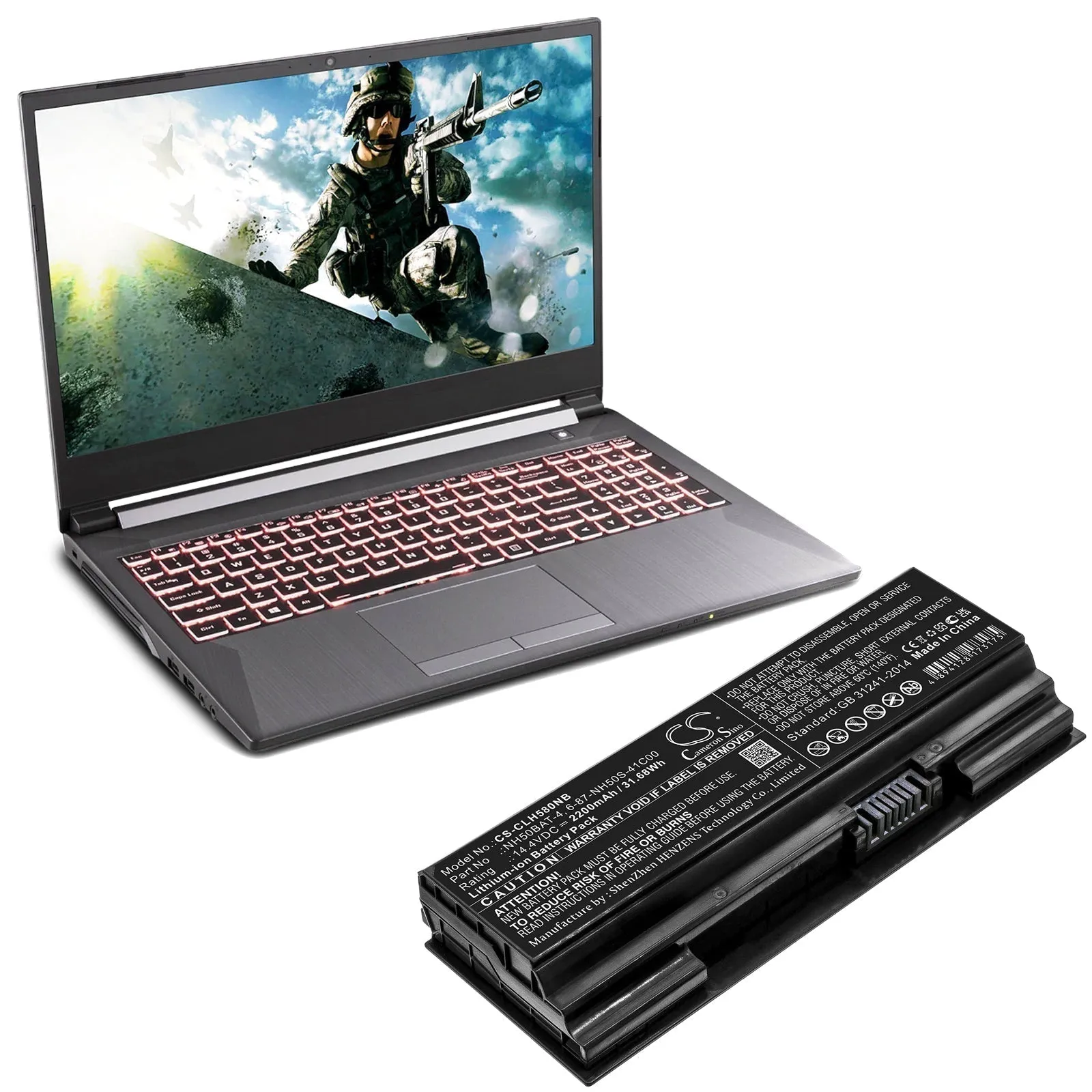 Clevo NH50BAT-4 Battery Replacement