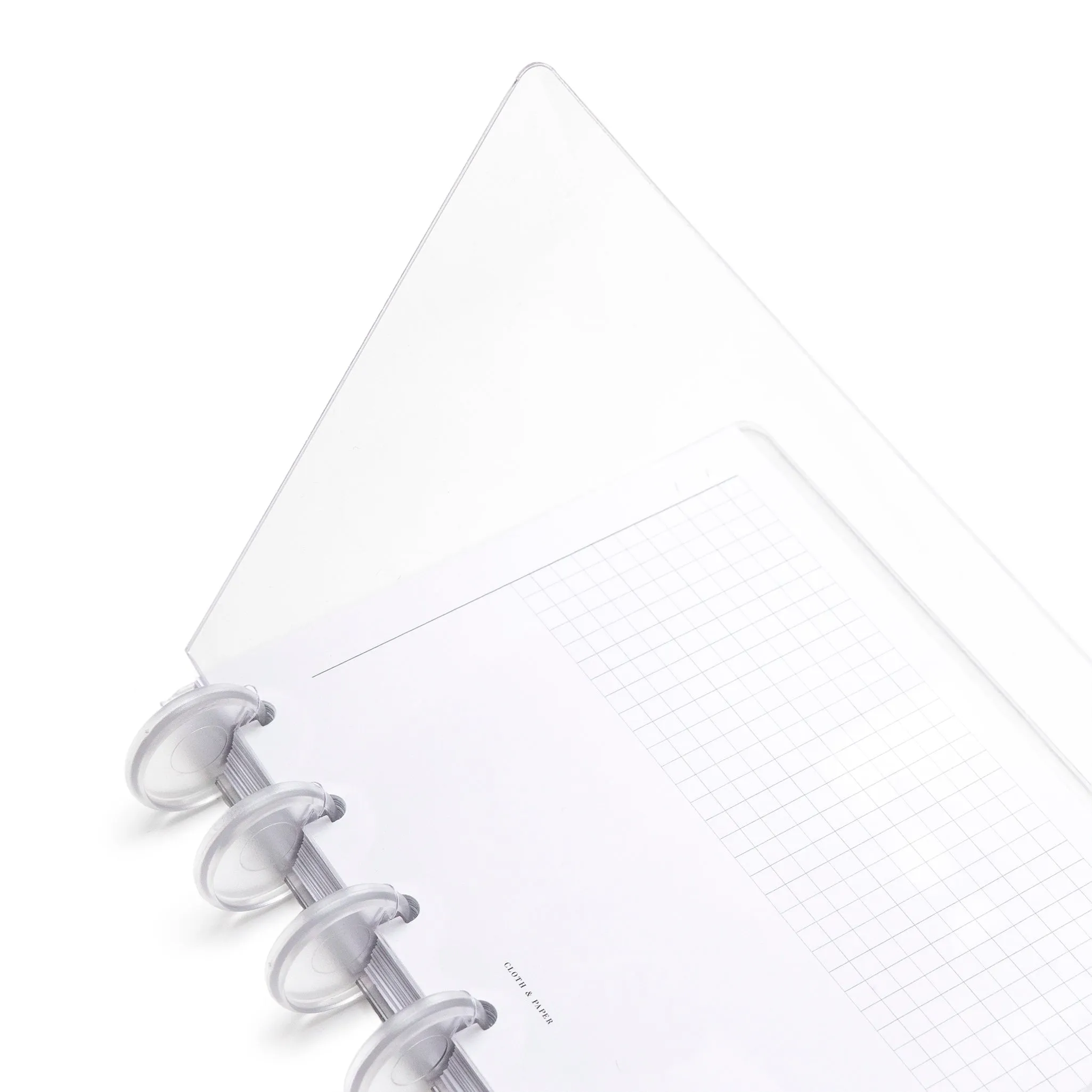 Crystal Clear Discbound Notebook Cover | CP Petite