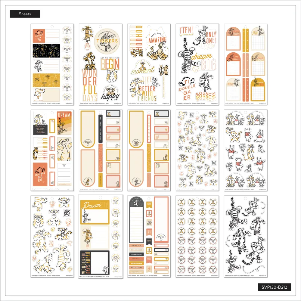 Disney Winnie the Pooh Wonderful Things - Value Pack Stickers