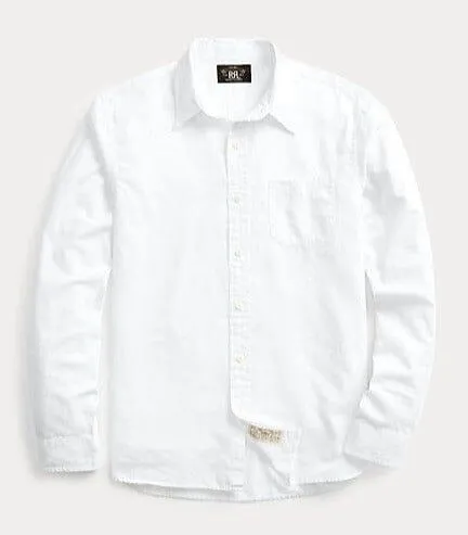 Double RL - Twill Workshirt in White