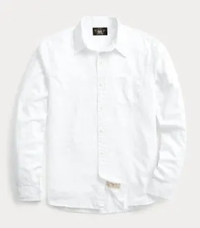 Double RL - Twill Workshirt in White