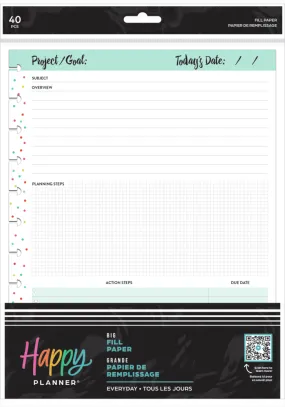 Everyday Project - Dashboard Big Filler Paper - 40 Sheets