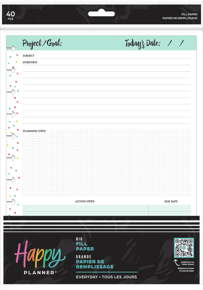 Everyday Project - Dashboard Big Filler Paper - 40 Sheets