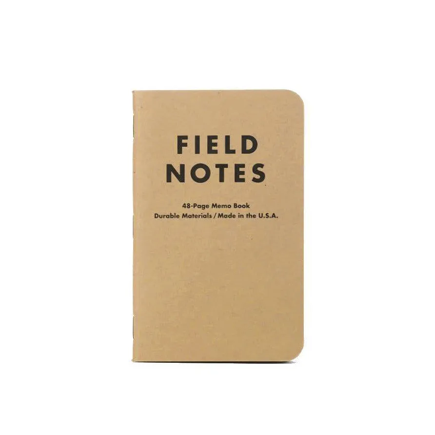 Field Notes Original Kraft 3-Pack Memo Book