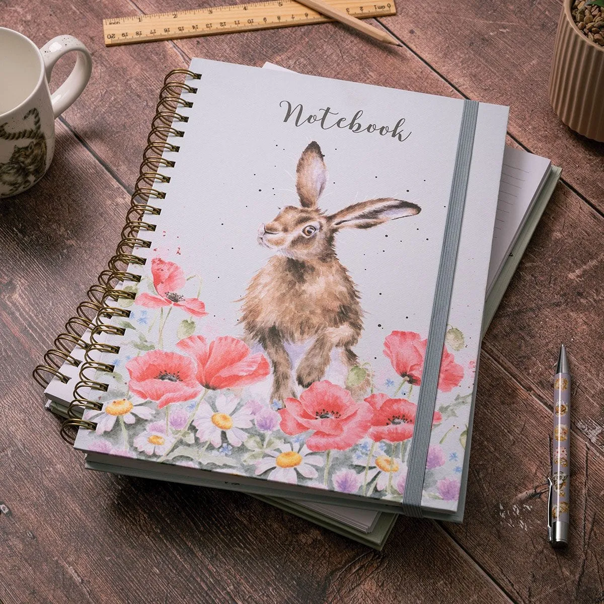 Field of Flowers Hare A4 Notebook