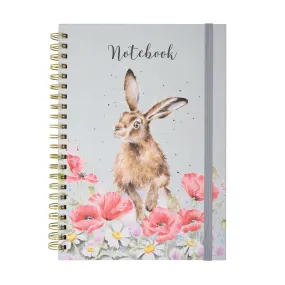 Field of Flowers Hare A4 Notebook