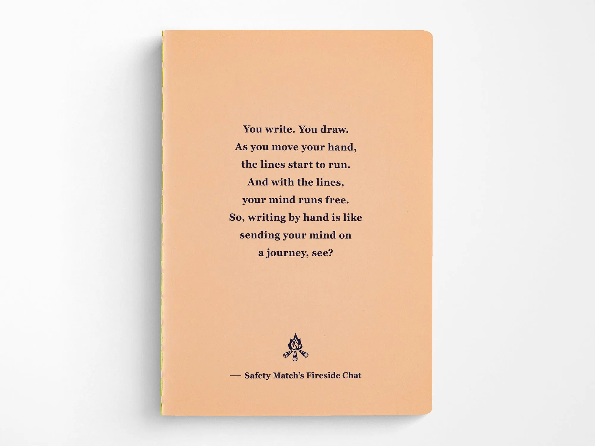 Fireside Chat Lined Notebook - B6 Size