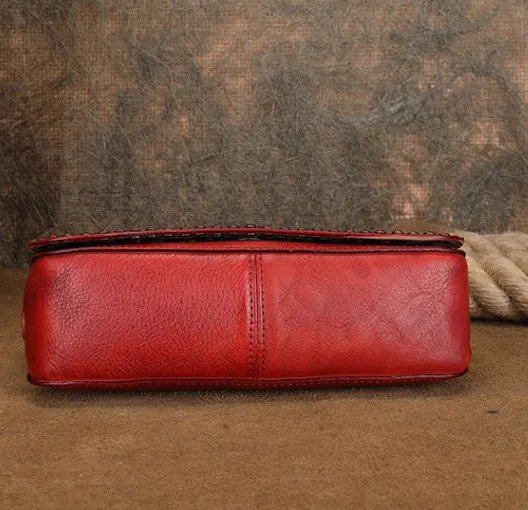 Genuine Leather Over The Shoulder Bag Western Crossbody Purse