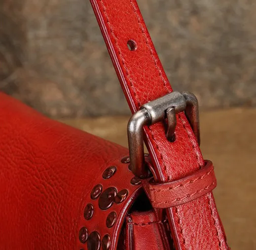 Genuine Leather Over The Shoulder Bag Western Crossbody Purse