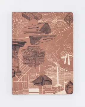 Geology Sedimentary Dot Grid Hardcover Notebook
