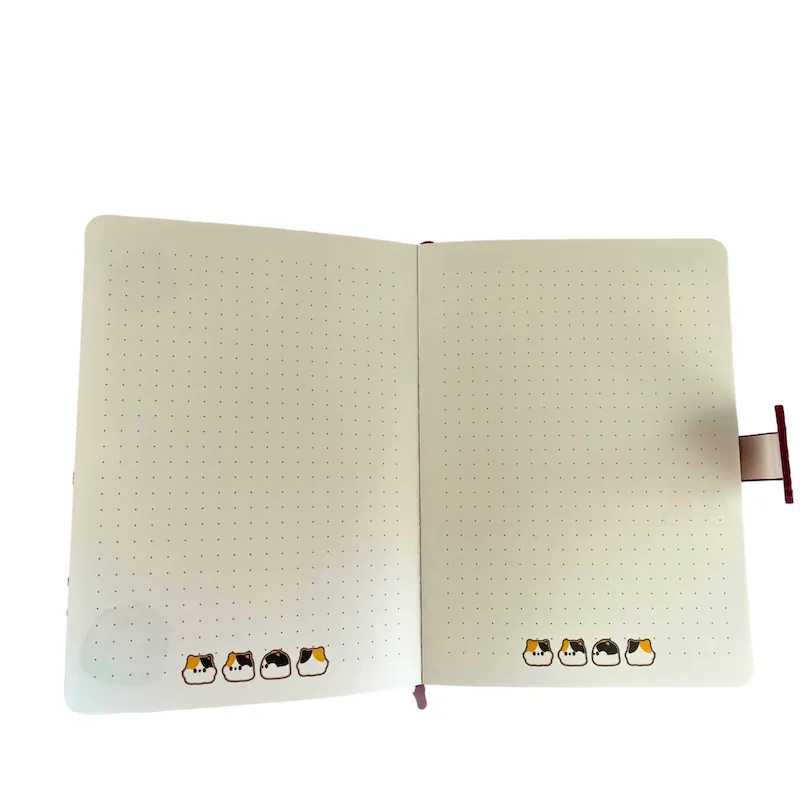 Ginza Button Notebook Tiny-K Cat B6 Yellow