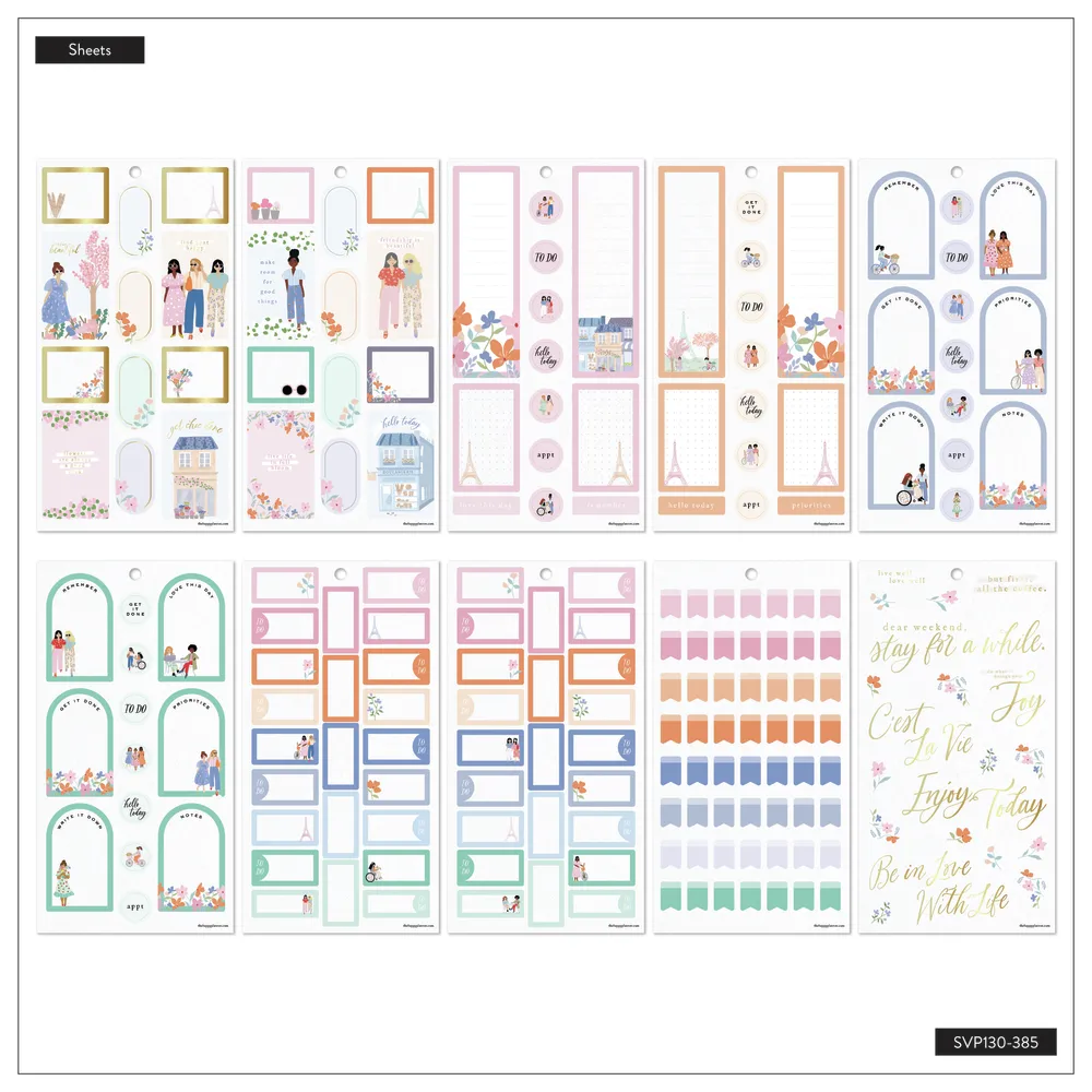 Happy In Paris - Value Pack Stickers