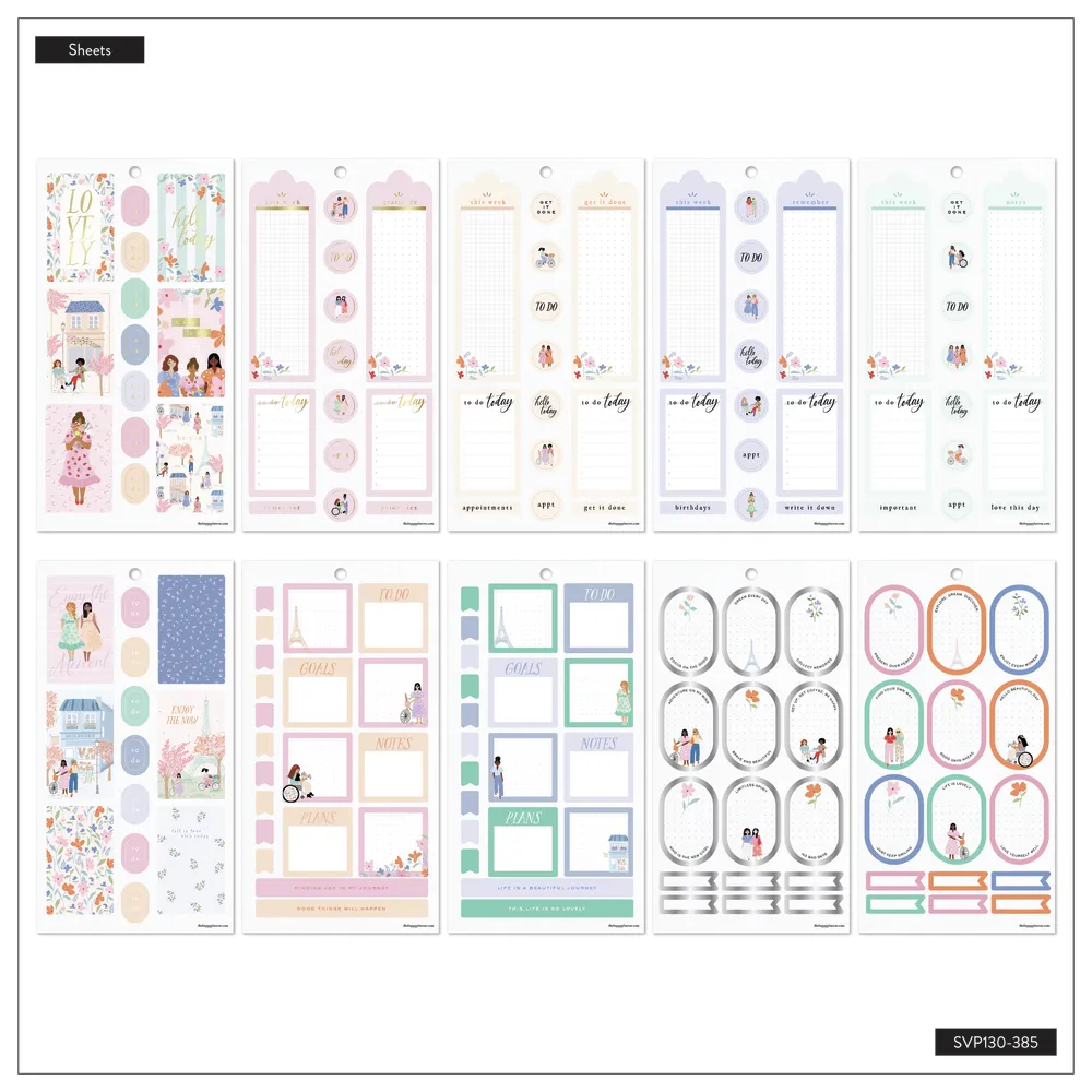 Happy In Paris - Value Pack Stickers