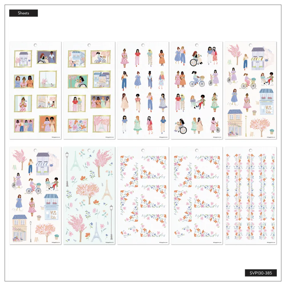 Happy In Paris - Value Pack Stickers