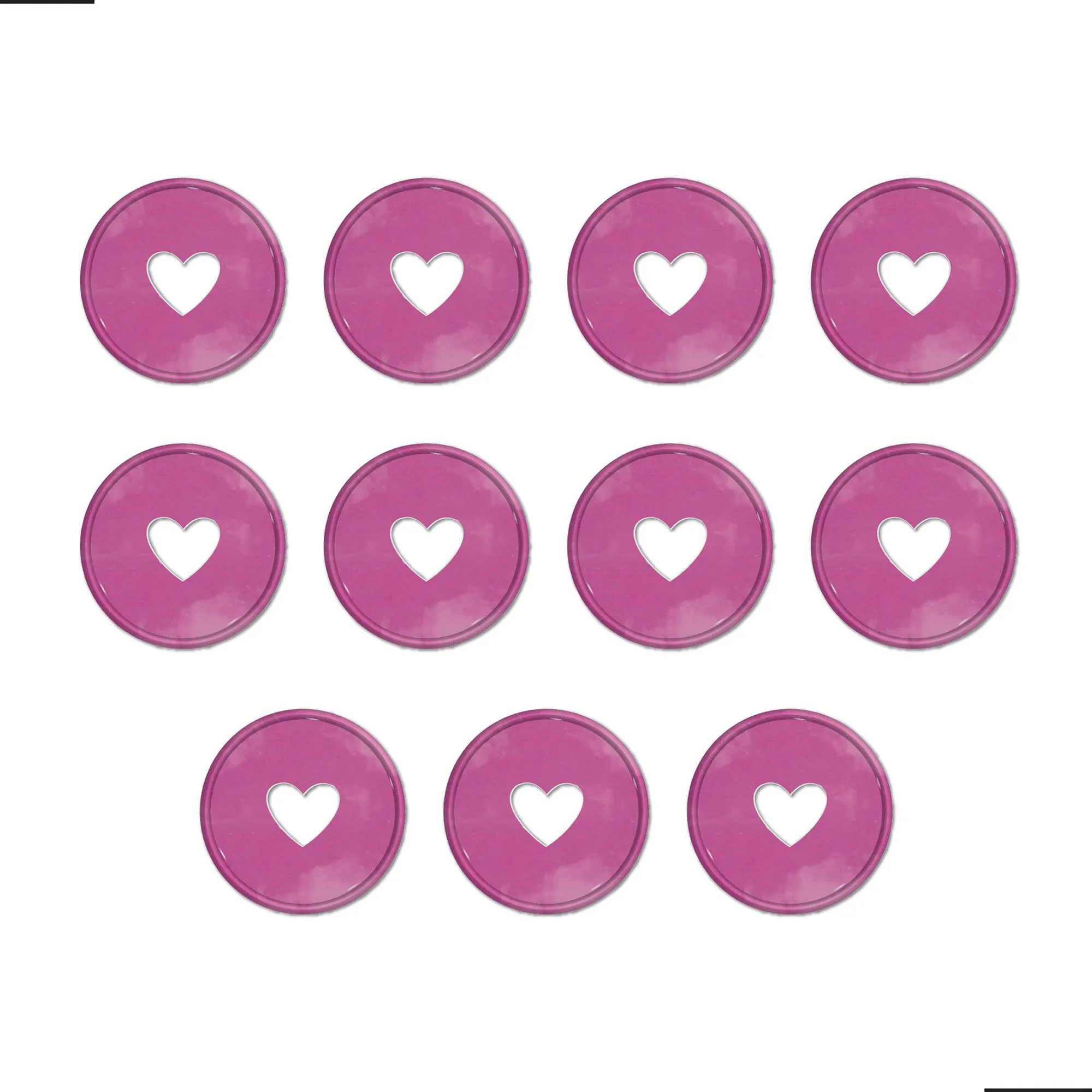 Happy Planner Berry Pink Swirl Medium Discs