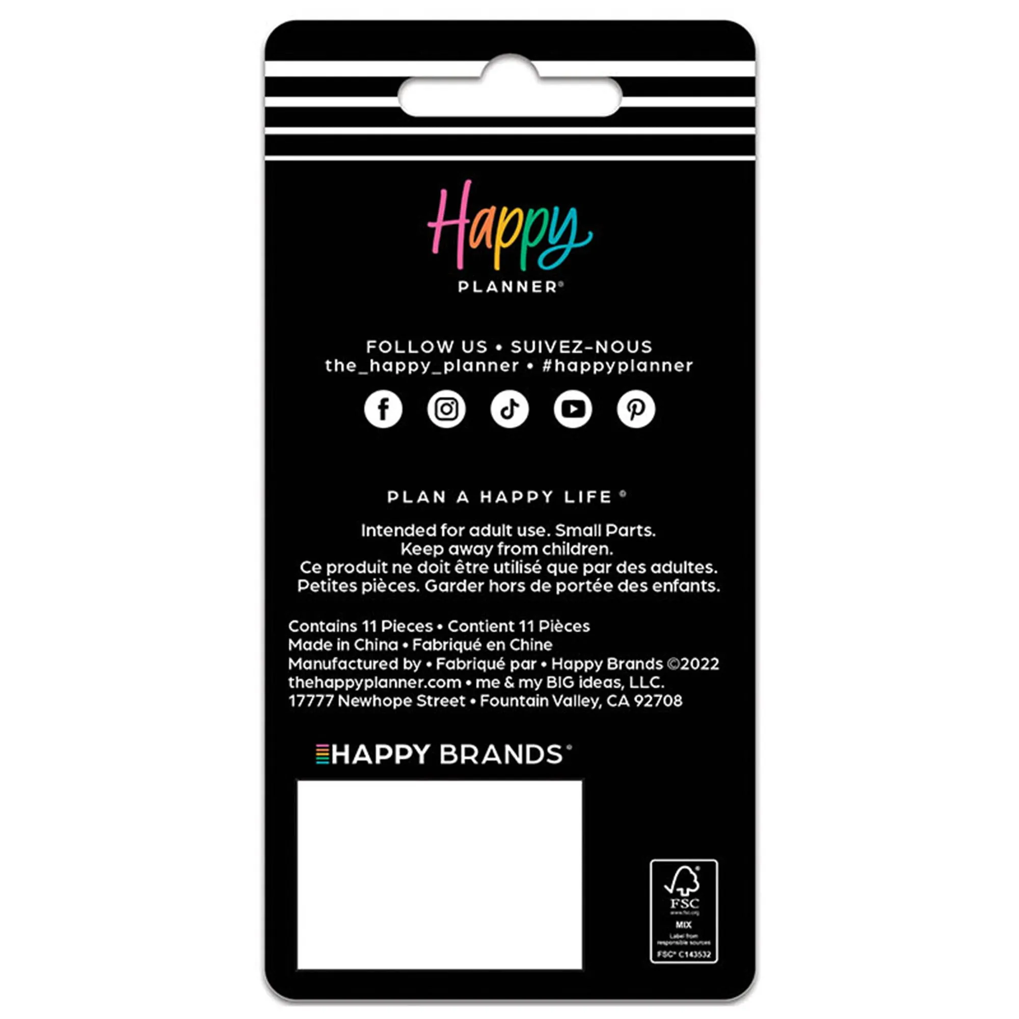 Happy Planner Berry Pink Swirl Medium Discs