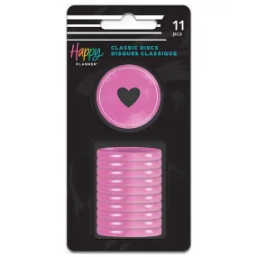 Happy Planner Berry Pink Swirl Medium Discs