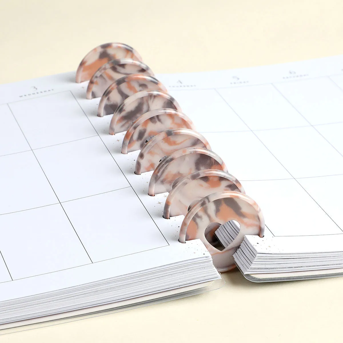 Happy Planner Blush Tortoise Shell Expander Disc