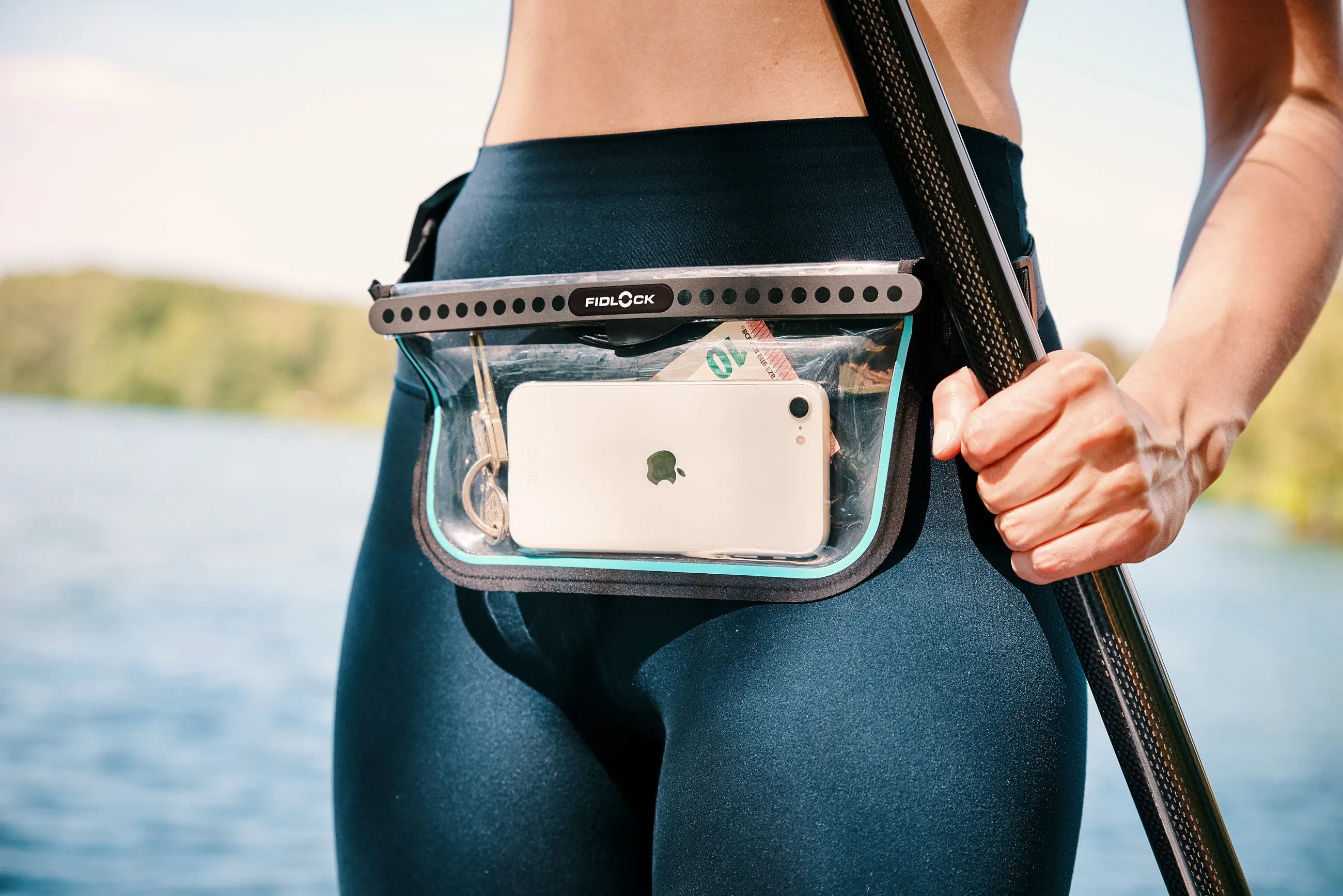 Hermetic Waterproof Sling Bag - Transparent Black