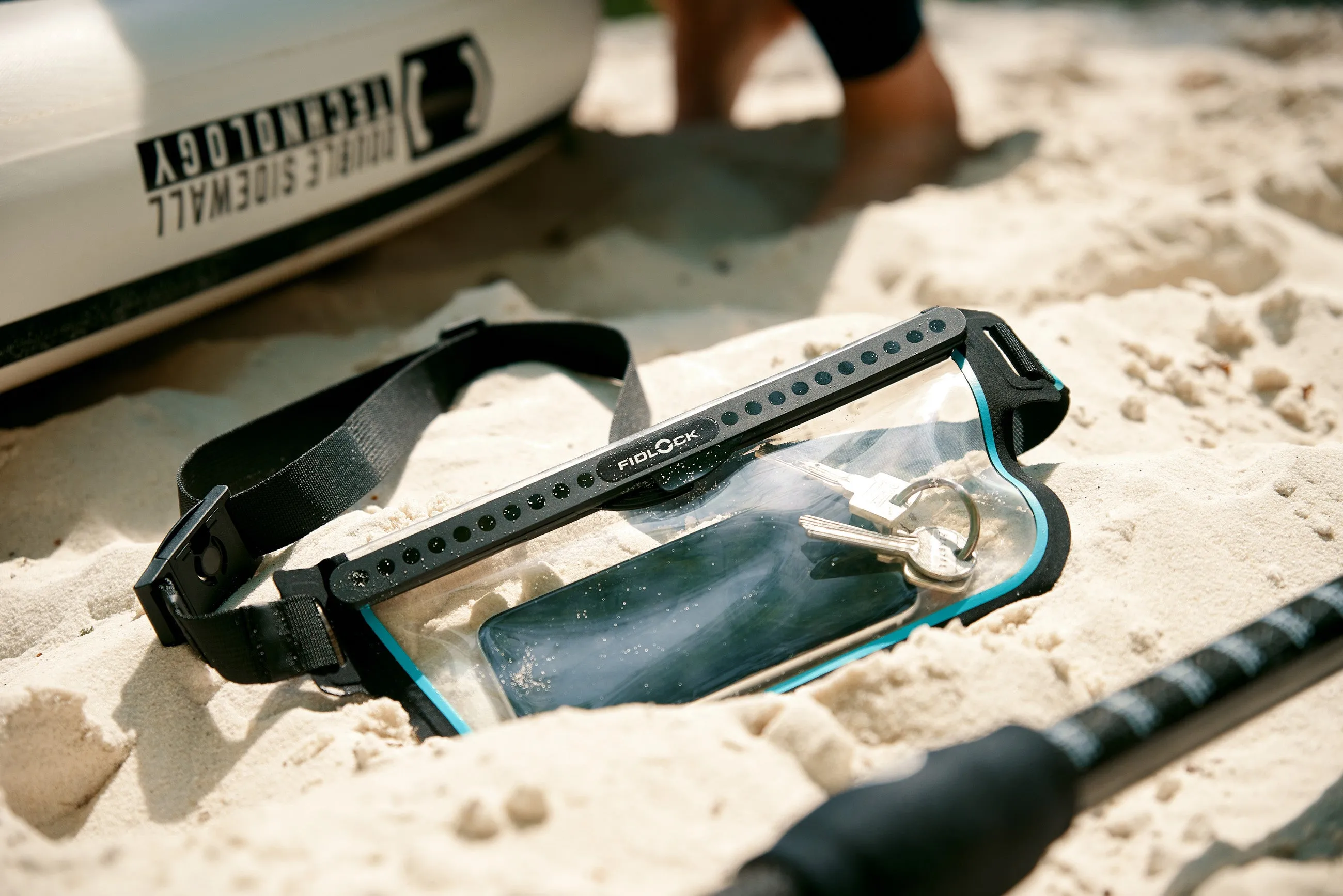 Hermetic Waterproof Sling Bag - Transparent Black